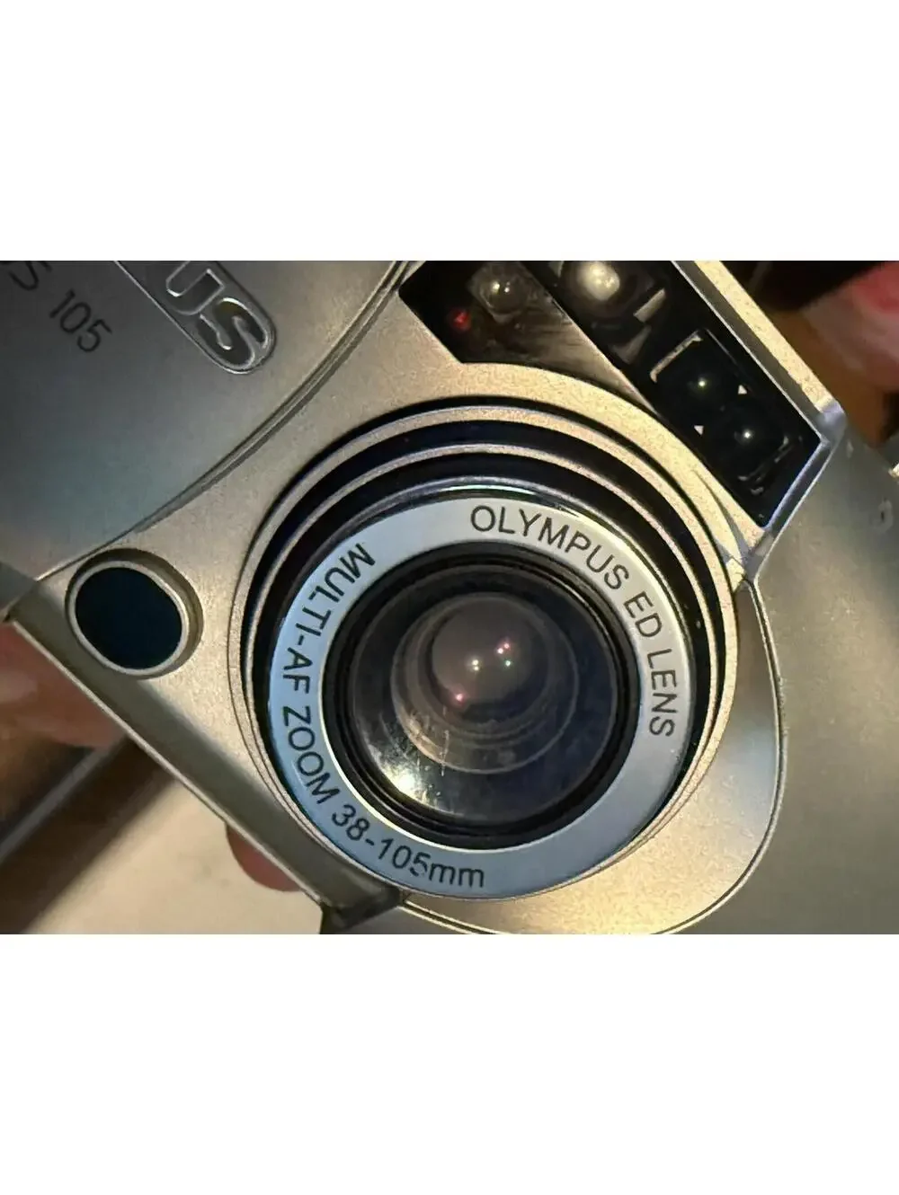 Olympus Stylus Zoom 105 35mm Point & Shoot Film Camera W/case, Battery, Working